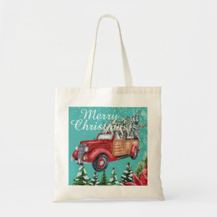 God jul Winter Snowfall Tote Bag Tygkasse
