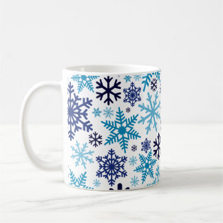 God jul Winter Snowflake Mönster Kaffemugg