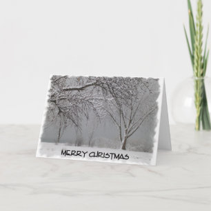 God jul-Winter Snowscen Helgkort