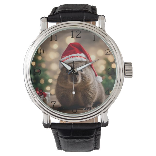 God Jul Wombat. Armbandsur (Framsida)
