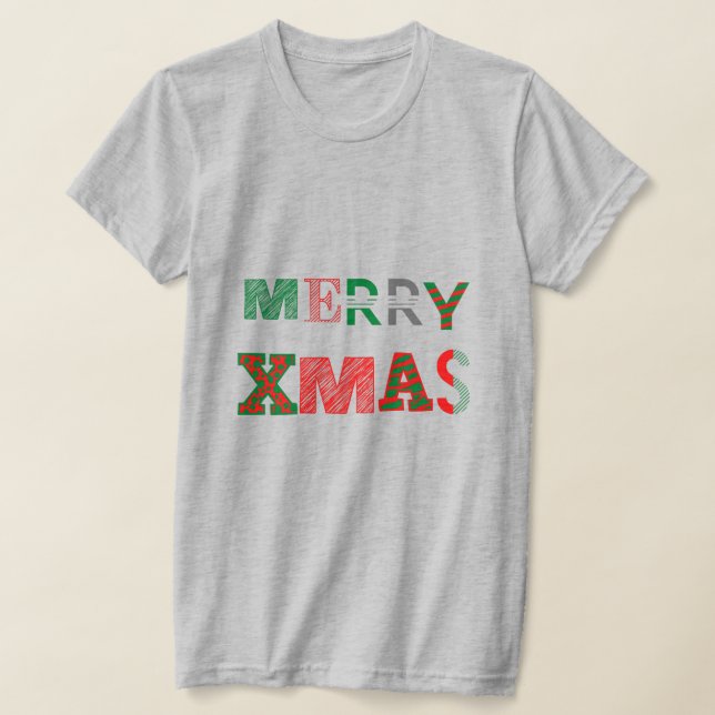 God jul Women Grått T Shirt (Laydown)