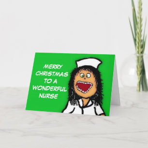 God jul Wonderful Nurse Helgkort