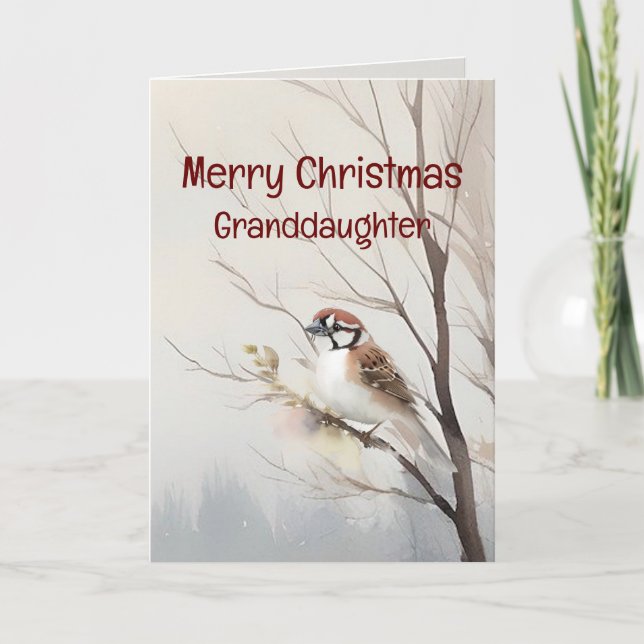 God jul Wonderful Watercolor Kort (Framsida)
