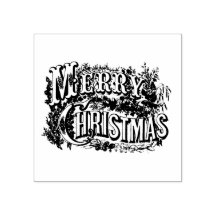 GOD JUL WOOD ART FRIMÄRKE