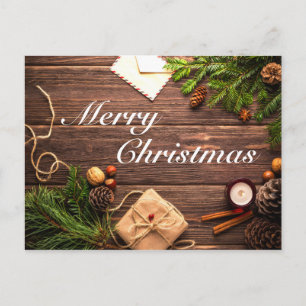 God jul Wood Design Vykort