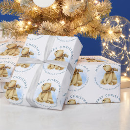 God jul Woodland Bear från Namn Wrapping P Presentpapper