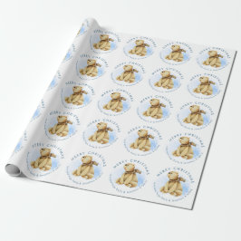 God jul Woodland Bear från Namn Wrapping P Presentpapper