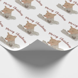 God jul Woodland Fox Presentpapper