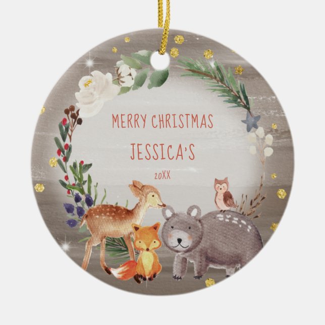 God jul Woodland Ornament (Framsidan)