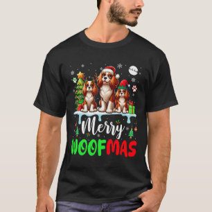 God jul Woof Three Santa Elf Kung Charles T Shirt