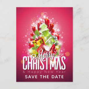 God jul Wrapped Presenter Spara datum Vykort