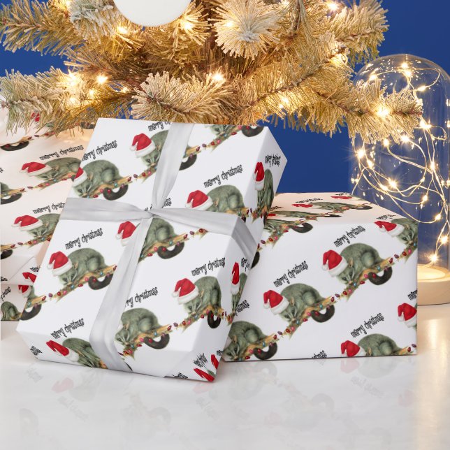 God jul Wrapping Papper Possum Presentpapper (Helgdagar)