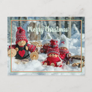 God jul x-mas baby doll vykort