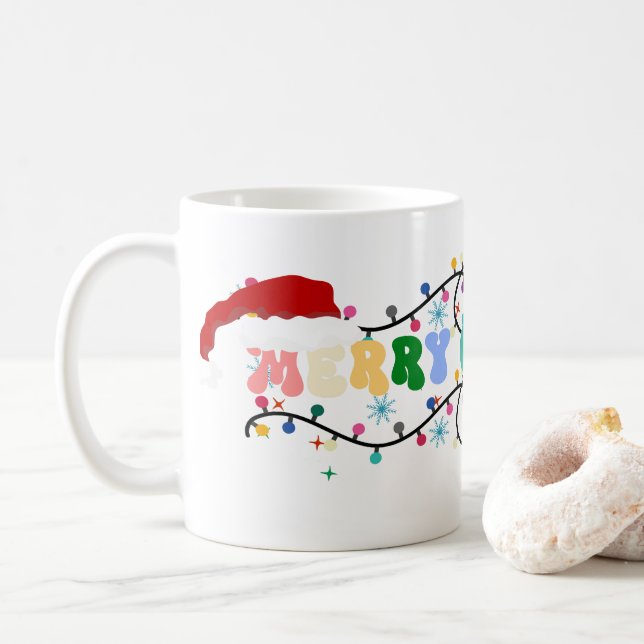 God jul x vikt, renar, jultomten kaffemugg (Med munk)