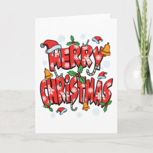 God jul - Xmas festlig julpresent Kort