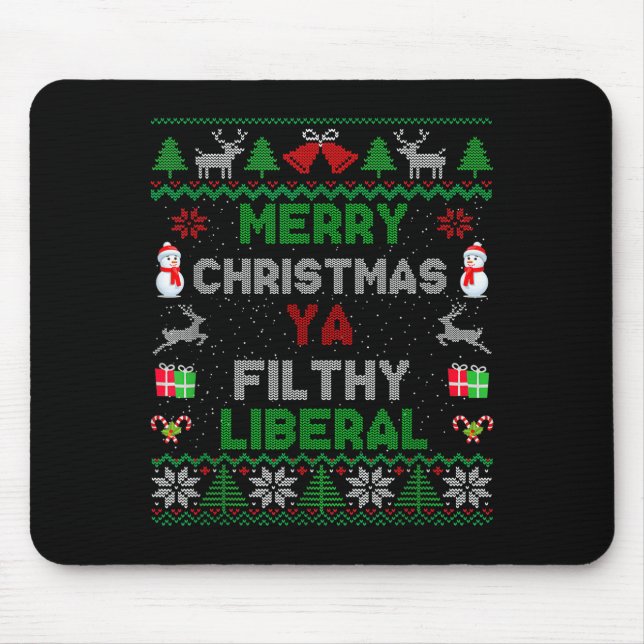 God Jul Ya Smutsiga Liberal Fula Stickad _1  Musmatta (Framsidan)