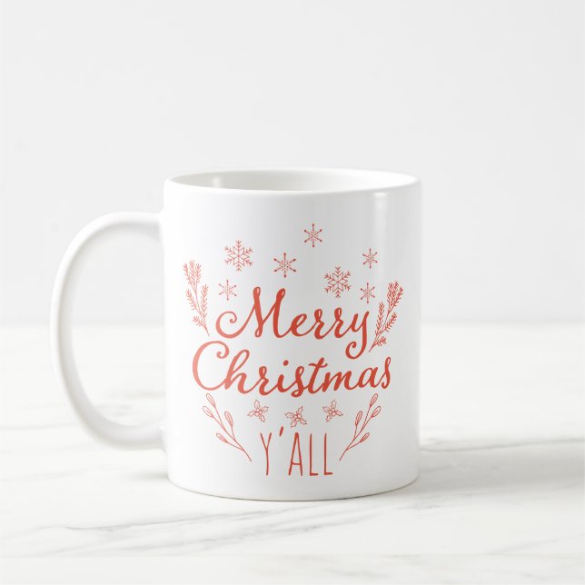 God jul Y'all Coffee Mugg (Vänster)