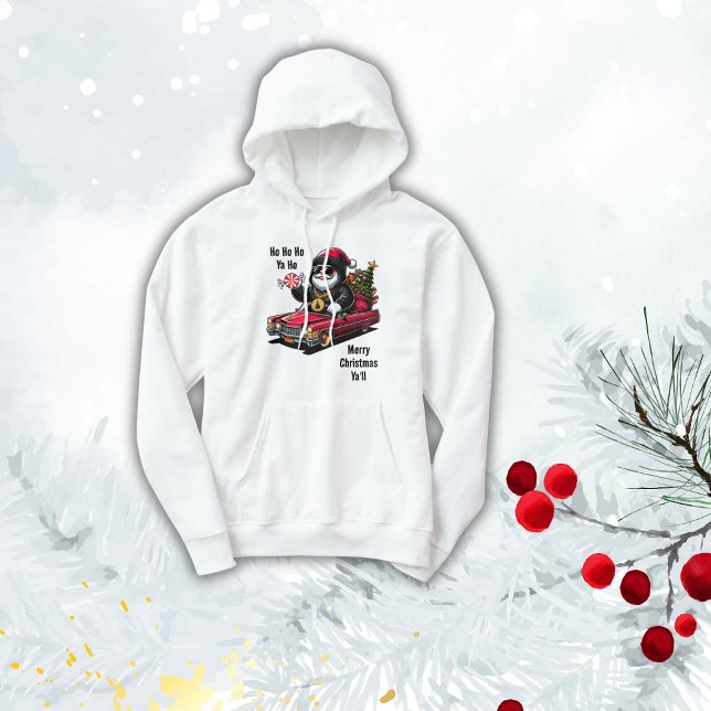 God jul Ya'll Gangster Santa | Hoodie (Skapare uppladdad)