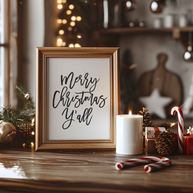 God jul Y'all, Helgdag Decor Poster (Skapare uppladdad)