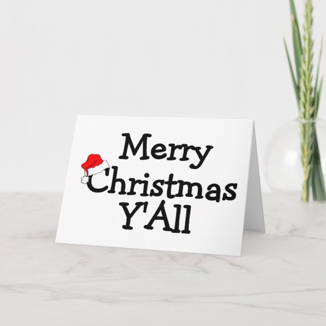 God jul Yall Helgkort (Framsida)