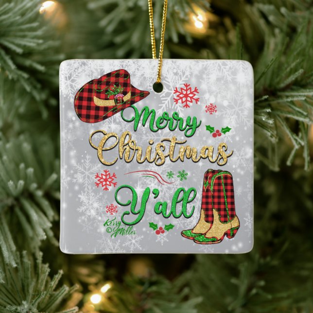 God jul Y'all jul Ornament (Träd)