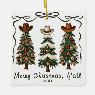 God jul Y'all Julgran Ornament
