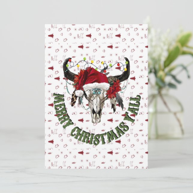 God jul Y'all Julkort (Stående Fram)