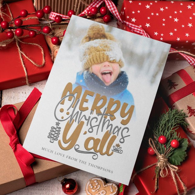 God jul Y'All Photo Artsy Typography (Skapare uppladdad)