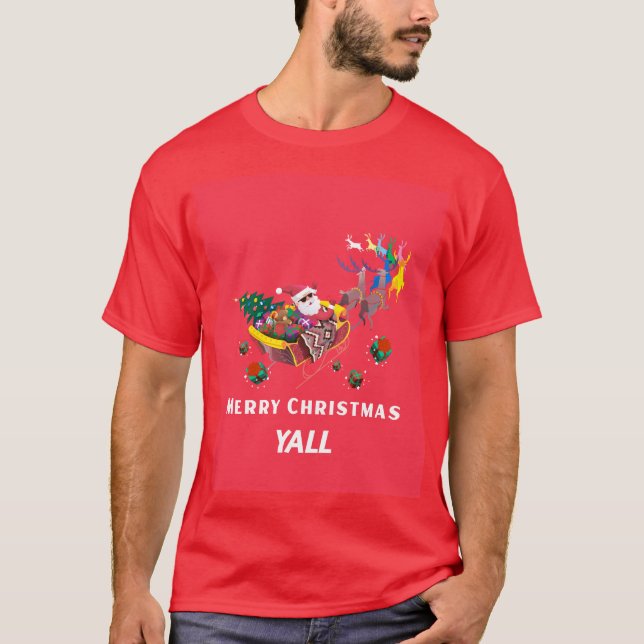 God jul yall t shirt (Framsida)