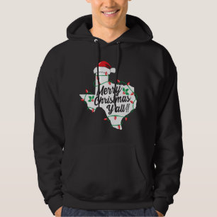 God jul Y'All Texas State Texan Family Hol Hoodie