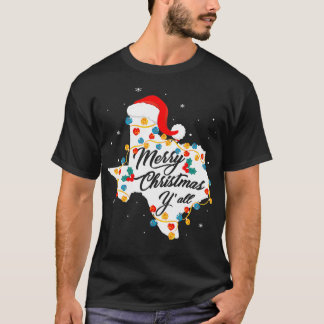 God jul YAll Texas State Texan Helgdag Manar T Shirt