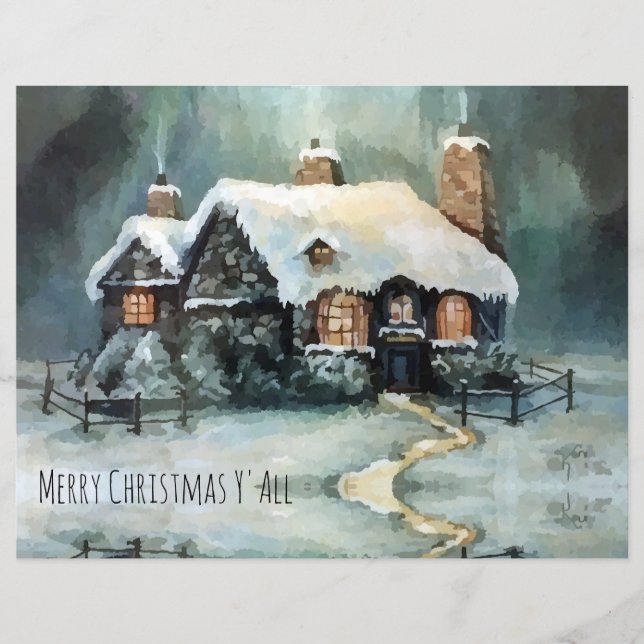 God jul Y'All underbara vinternatt (Framsida)