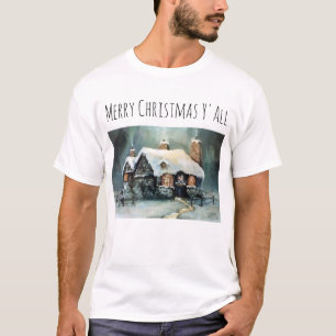 God jul Y'All underbara vinternatt T Shirt