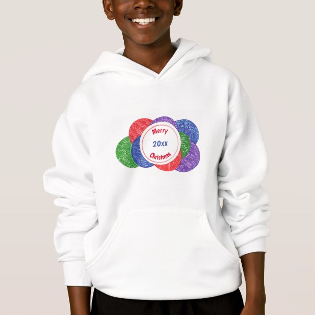 God jul Year Colorful Bollar Shirts T Shirt (Framsida)
