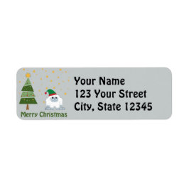 God jul Yeti Returadress Etikett
