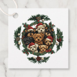 God jul Yorkshire Terrier Hundar Gåvor Etiketter