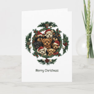 God jul Yorkshire Terrier Hundar Helgkort