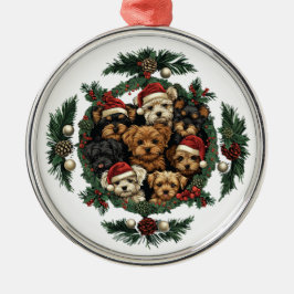 God jul Yorkshire Terrier Hundar Julgransprydnad Metall