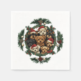 God jul Yorkshire Terrier Hundar Pappersservett