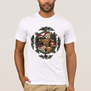 God jul Yorkshire Terrier Hundar T Shirt