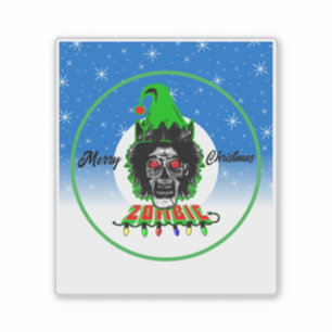 God Jul Zombie Klistermärken