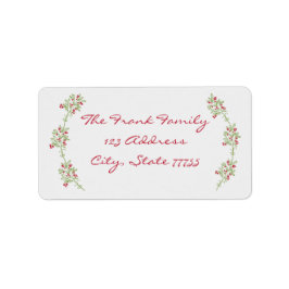 God Juladressetikett för Mistletoe Adressetikett