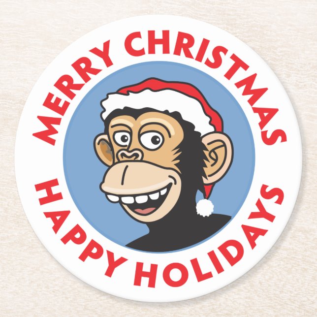 God julapa underlägg papper rund (Framsidan)