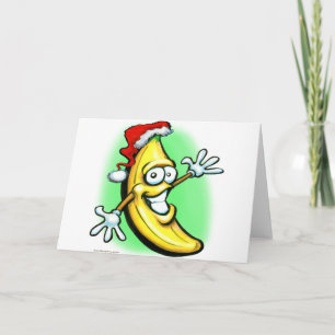 God julbanangott nytt år helgkort