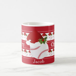 God julbaseball kaffemugg