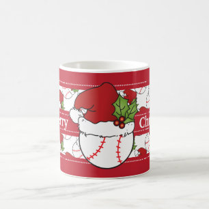 God julbaseball kaffemugg