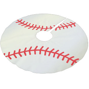 God julbaseballälskare julgransmatta borstad polyester