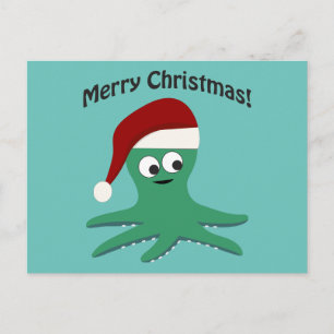 God julbläckfisk helg vykort