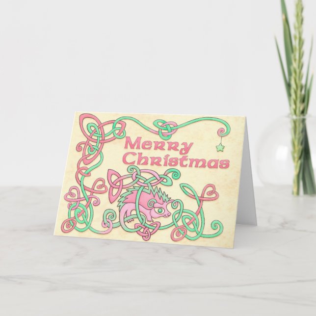 God julCelticigelkott Helgkort (Framsida)