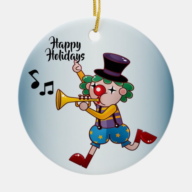 God julcircus Musik Julgransprydnad Keramik (Framsidan)